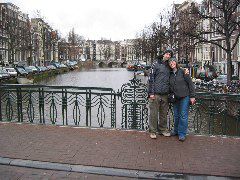 Jon and Liz on the Prinsengracht