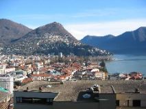 View of Monte Bre and Lugano