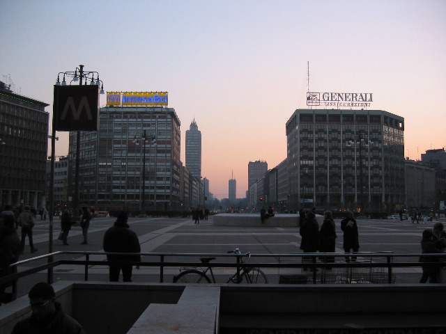 View of Milano from Trainstation