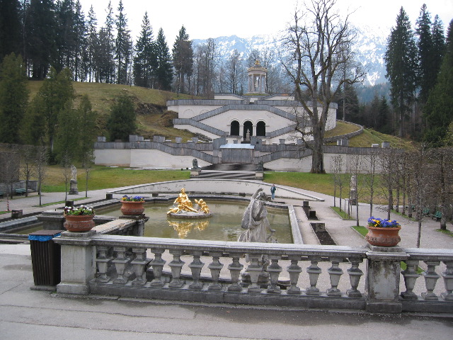 View from the front of Linderhof