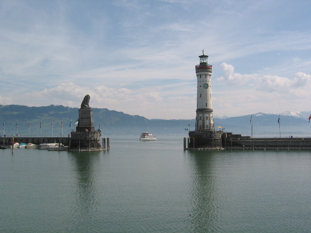 View of the Bodensee from Lindau Harbor