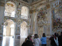 Rococo great hall of the palace