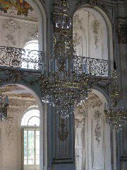 Chandelier in great hall