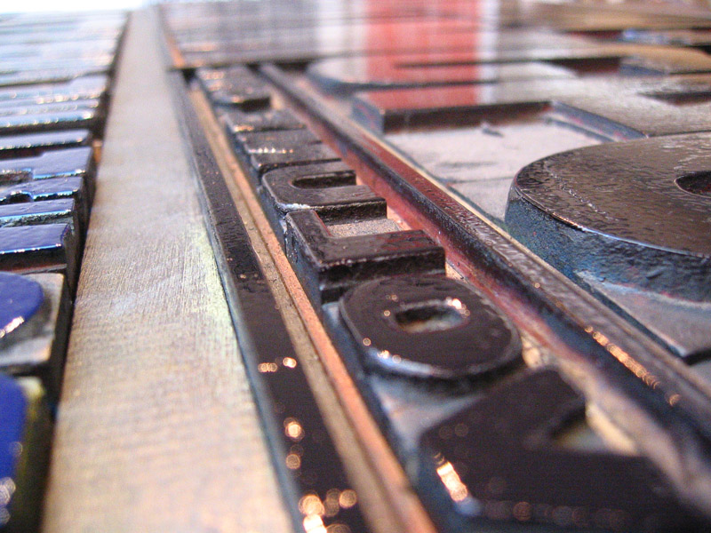 letterpress type
